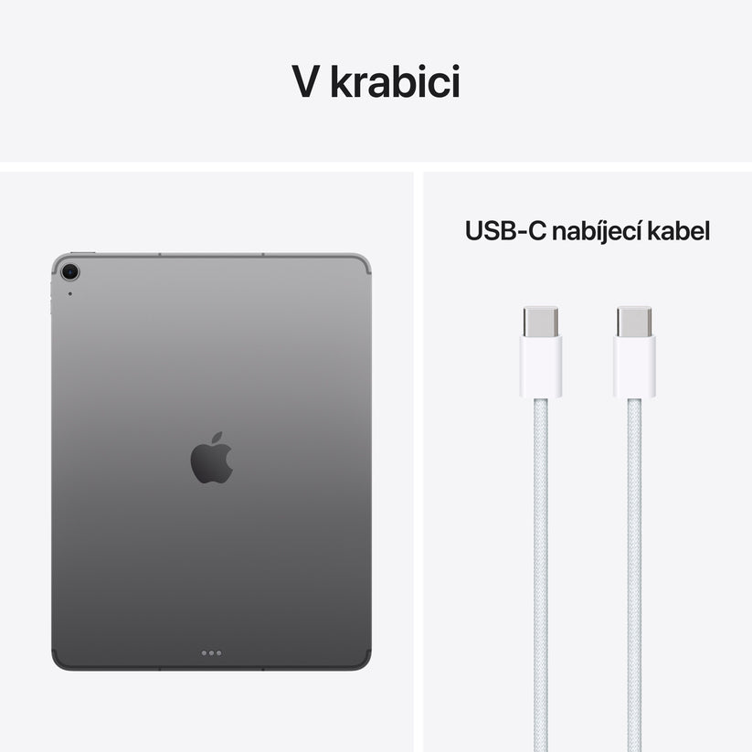 13palcový iPad Air Wi-Fi + Cellular 128 GB - vesmírně šedý (M4) - iSTYLE.cz
