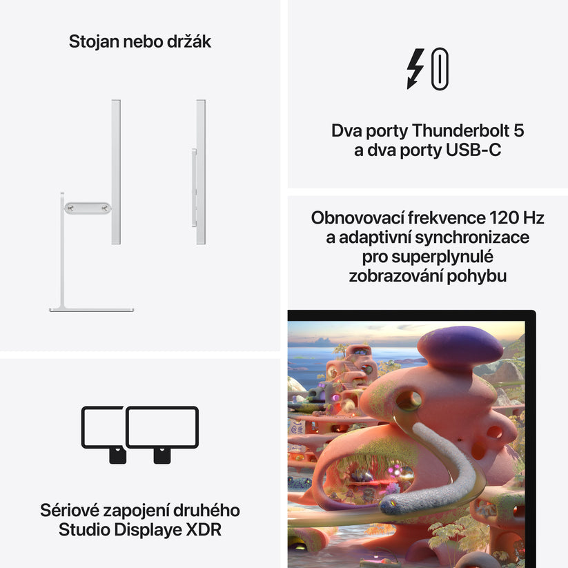 Studio Display XDR – standardní sklo – stojan s nastavitelným náklonem a výškou - iSTYLE.cz
