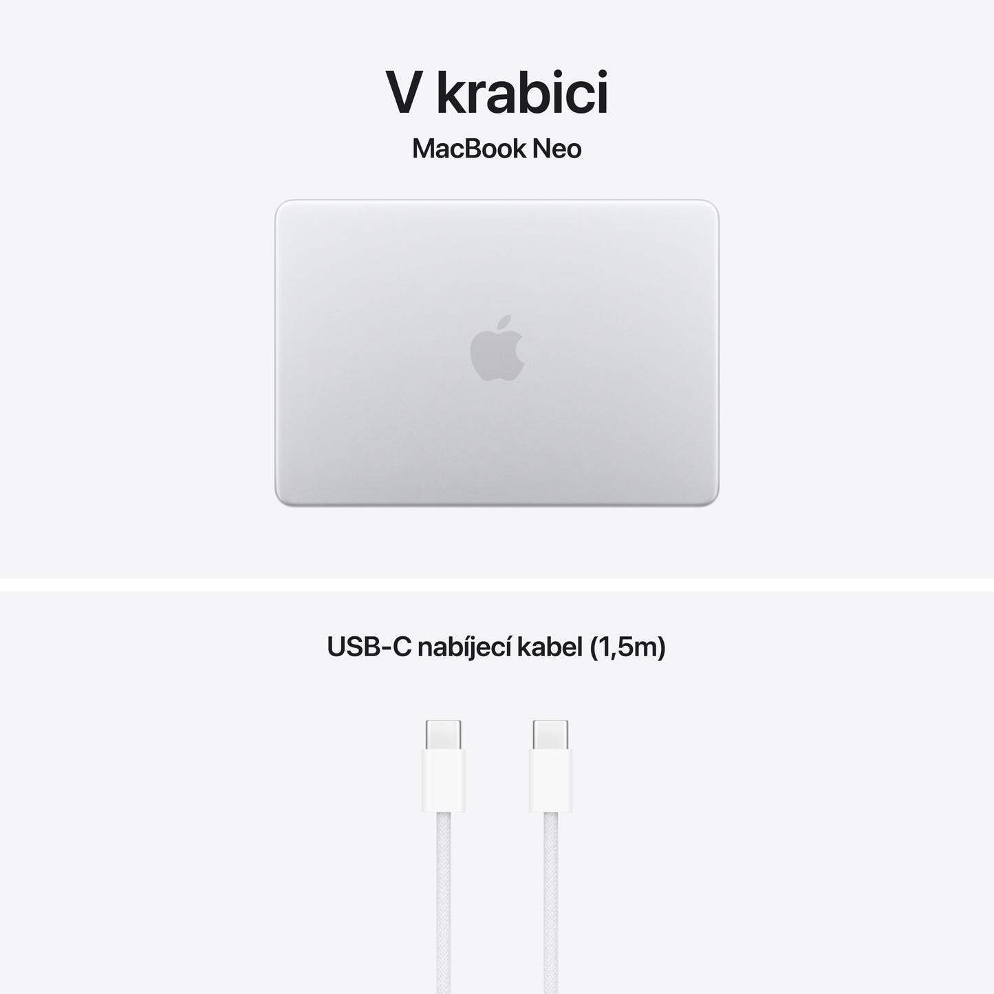 MacBook Neo 13", Apple A18 Pro čip, 6jádrové CPU, 5jádrové GPU, 8 GB, 256GB SSD – stříbrný (otevřený) - iSTYLE.cz