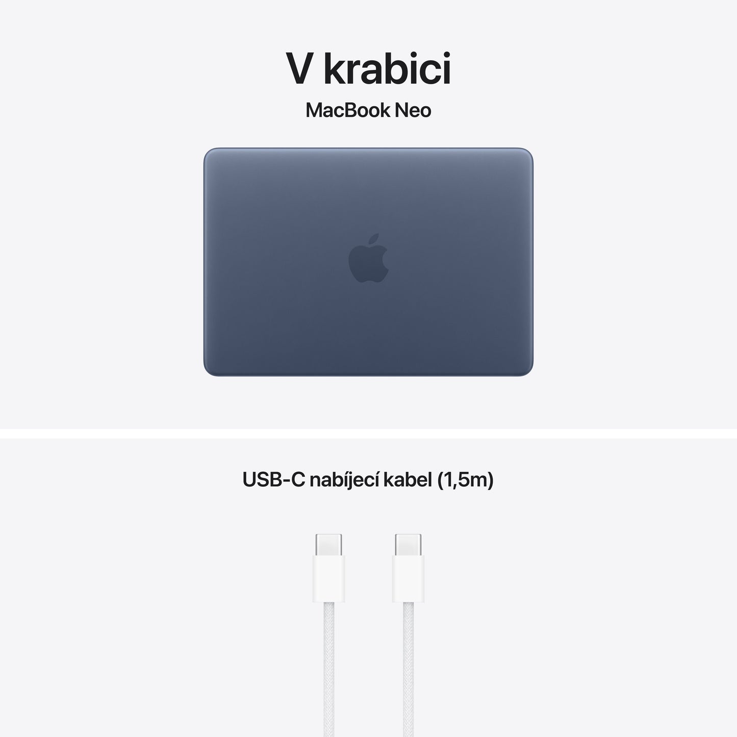 MacBook Neo 13", Apple A18 Pro čip, 6jádrové CPU, 5jádrové GPU, 8 GB, 512GB SSD, Touch ID, INT – indigový (otevřený) - iSTYLE.cz