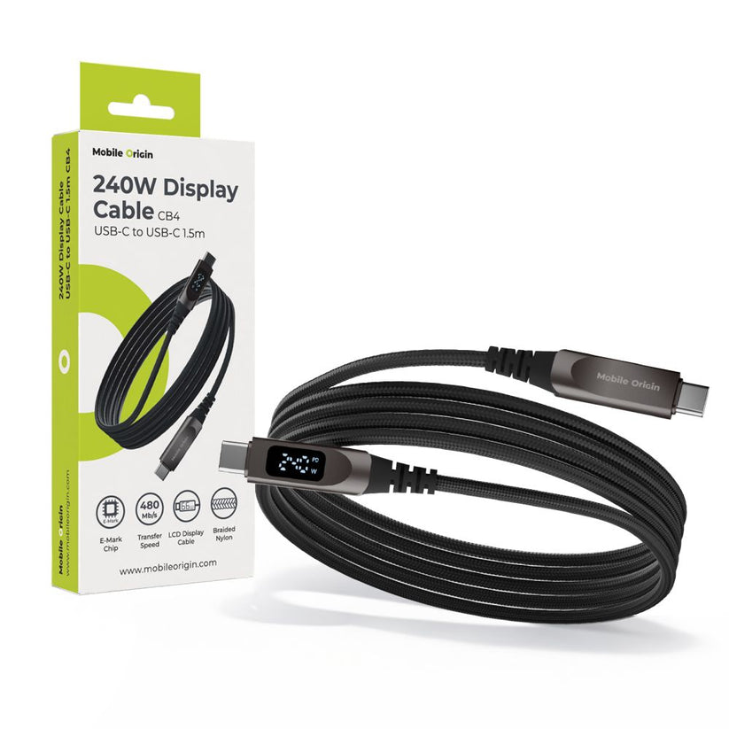 Mobile Origin 240W Display Cable USB-C to USB-C 1.5m CB4 - iSTYLE.cz