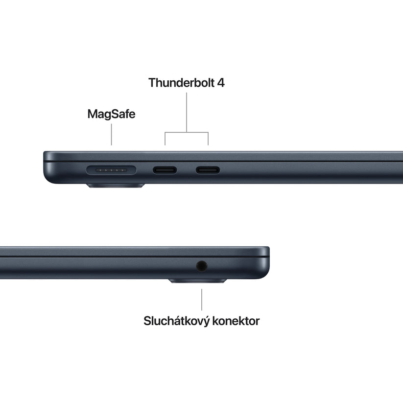 MacBook Air 13", Apple M5 čip, 10jádrové CPU, 10jádrové GPU, 24 GB, 2TB SSD, INT - temně inkoustová