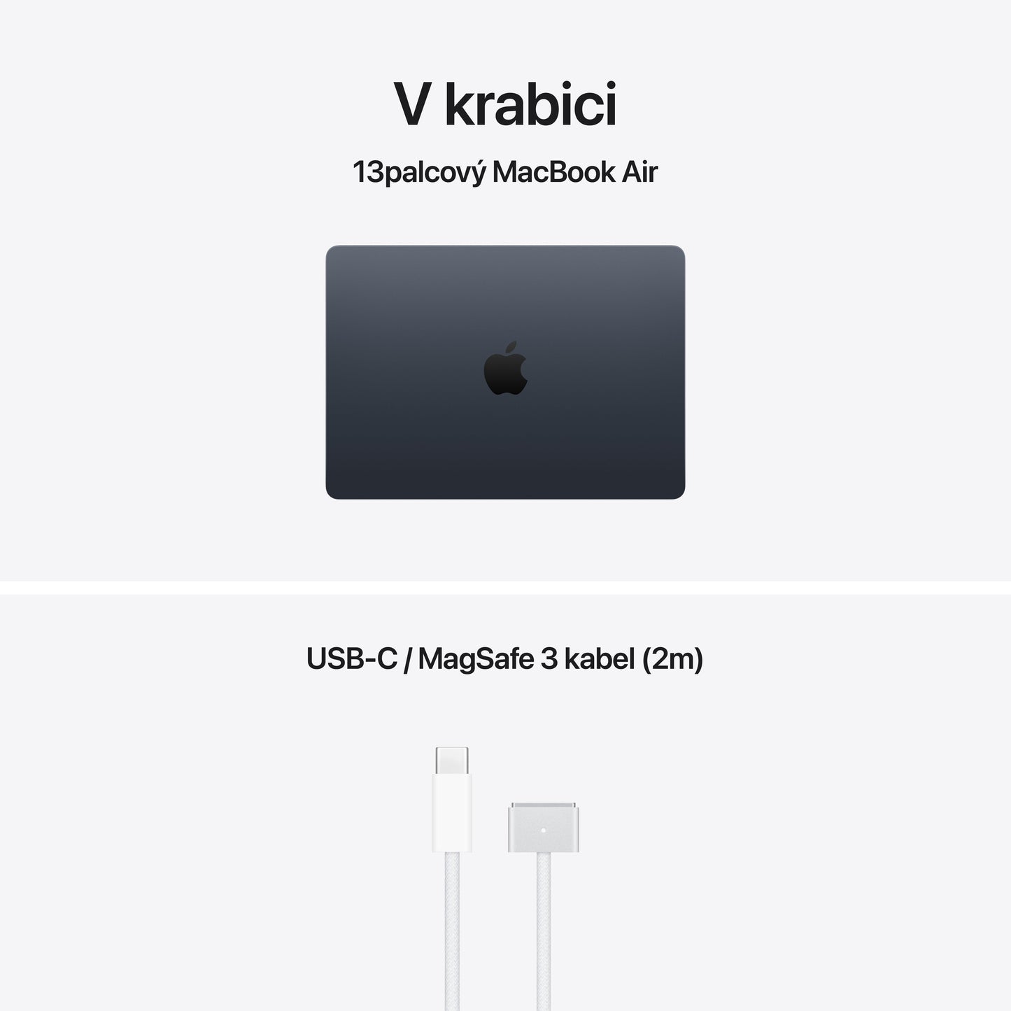MacBook Air 13", M5 10jádrové CPU, 10jádrové GPU, 24 GB, 512GB SSD, CZ - temně inkoustová (otevřený) - iSTYLE.cz