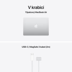 MacBook Air 13", Apple M5 čip, 10jádrové CPU, 10jádrové GPU, 16 GB, 2TB SSD, INT - stříbrná