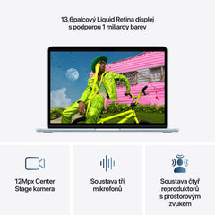 MacBook Air 13", Apple M5 čip, 10jádrové CPU, 10jádrové GPU, 24 GB, 4TB SSD, CZ - blankytně modrá