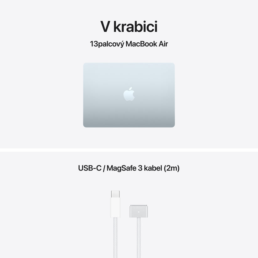 MacBook Air 13,6", Apple M5 10jádrové CPU, 10jádrové GPU, 16GB, 1TB SSD – blankytně modrý