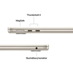 MacBook Air 13", Apple M5 čip, 10jádrové CPU, 10jádrové GPU, 32 GB, 1TB SSD, INT - hvězdně bílá