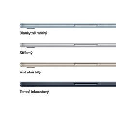 MacBook Air 15", Apple M5 čip, 10jádrové CPU, 10jádrové GPU, 32 GB, 4TB SSD, CZ - temně inkoustová