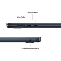MacBook Air 15", Apple M5 čip, 10jádrové CPU, 10jádrové GPU, 16 GB, 512GB SSD, INT - temně inkoustová - iSTYLE.cz