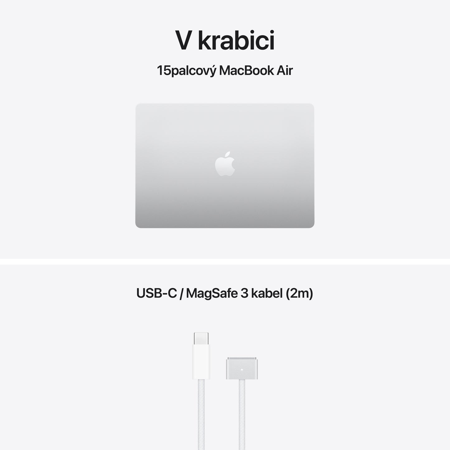 MBA 15", M5 10 CPU, 10 GPU, 16 GB, 512GB SSD, INT klávesnice - stříbrná (otevřený) - iSTYLE.cz