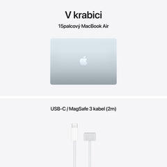 MacBook Air 15", Apple M5 čip, 10jádrové CPU, 10jádrové GPU, 32 GB, 512GB SSD, INT - blankytně modrá