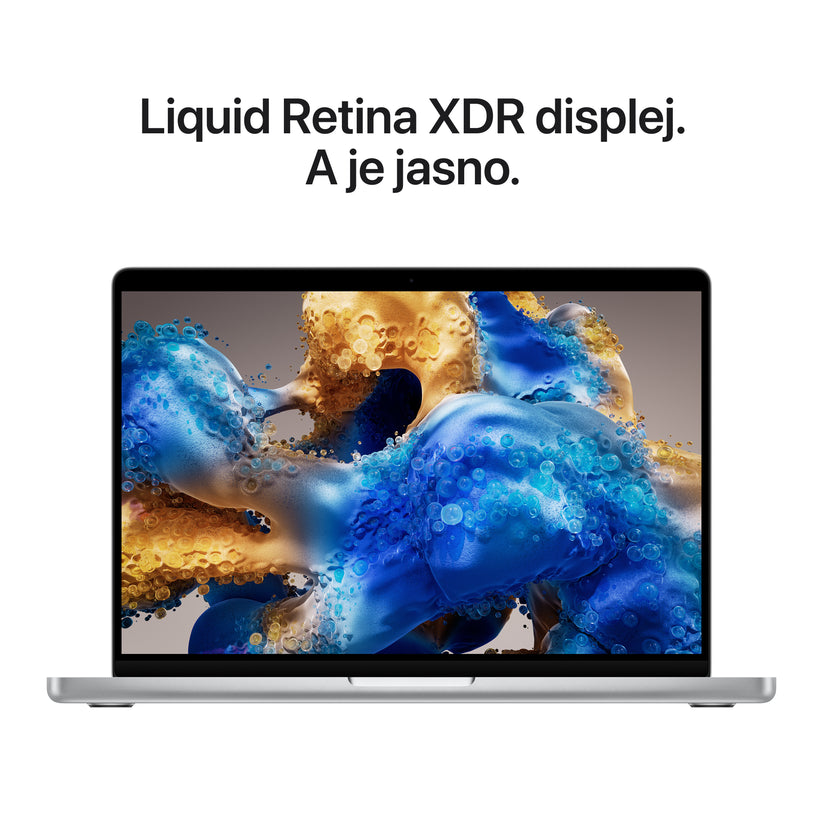 MacBook Pro 14", Apple M5 Pro čip, 18jádrové CPU, 20jádrové GPU, 24 GB, 1TB SSD, CZ - stříbrná - iSTYLE.cz