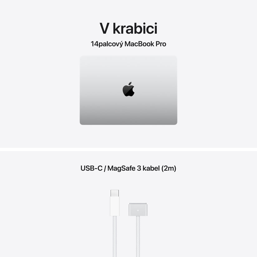MacBook Pro 14", Apple M5 Pro čip, 18jádrové CPU, 20jádrové GPU, 24 GB, 1TB SSD, CZ - stříbrná - iSTYLE.cz