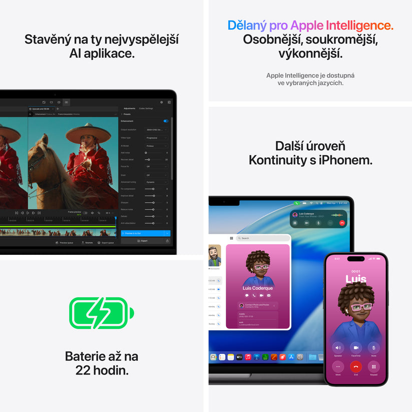 MacBook Pro 14", Apple M5 Pro čip, 15jádrové CPU, 16jádrové GPU, 24 GB, 1TB SSD, INT - vesmírně černá - iSTYLE.cz
