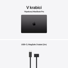 MacBook Pro 14", Apple M5 Pro čip, 15jádrové CPU, 16jádrové GPU, 24 GB, 1TB SSD, INT - vesmírně černá - iSTYLE.cz
