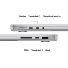 MacBook Pro 14,2", Apple M4 Pro 12jádrové CPU, 16jádrové GPU, 24GB, 512B SSD, CZ - stříbrný (otevřený) - iSTYLE.cz