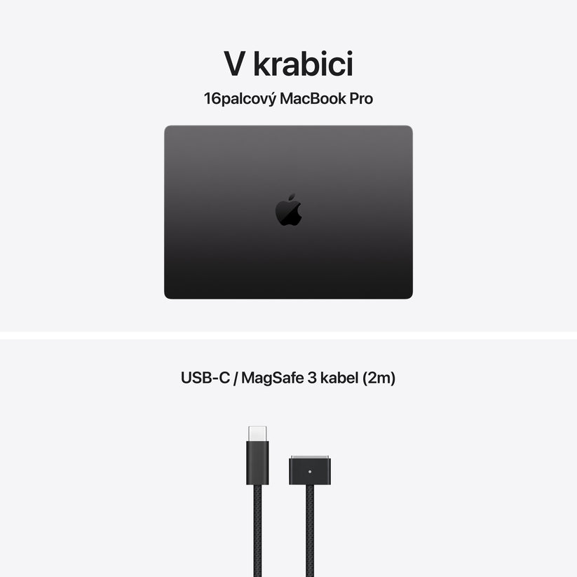 MacBook Pro 16", Apple M5 Pro čip, 18jádrové CPU, 20jádrové GPU, 48 GB, 2TB SSD, CZ - vesmírně černá - iSTYLE.cz
