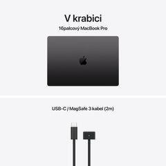 MacBook Pro 16,2", Apple M5 Pro 18jádrové CPU, 20jádrové GPU, 24GB, 1TB SSD – vesmírně černý