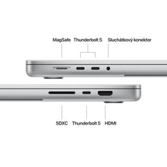 MacBook Pro 16,2", Apple M4 Max 14jádrové CPU, 32jádrové GPU, 36GB, 1TB SSD, CZ - stříbrný