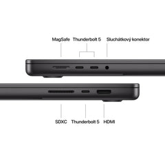 MacBook Pro 16,2", Apple M4 Pro 14jádrové CPU, 20jádrové GPU, 48GB, 512GB SSD, US - vesmírně černý - iSTYLE.cz