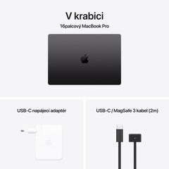 MacBook Pro 16,2", Apple M4 Pro 14jádrové CPU, 20jádrové GPU, 48GB, 512GB SSD, US - vesmírně černý - iSTYLE.cz