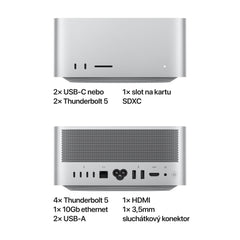 Mac Studio, Apple M4 Max čip, 16jádrové CPU, 40jádrové GPU, 48GB, 1TB SSD - stříbrný - iSTYLE.cz