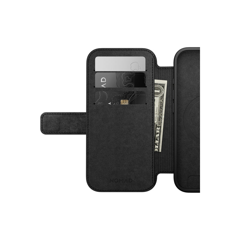 Kryt pro iPhone 17 Nomad Modern Leather Folio - černý - iSTYLE CZ