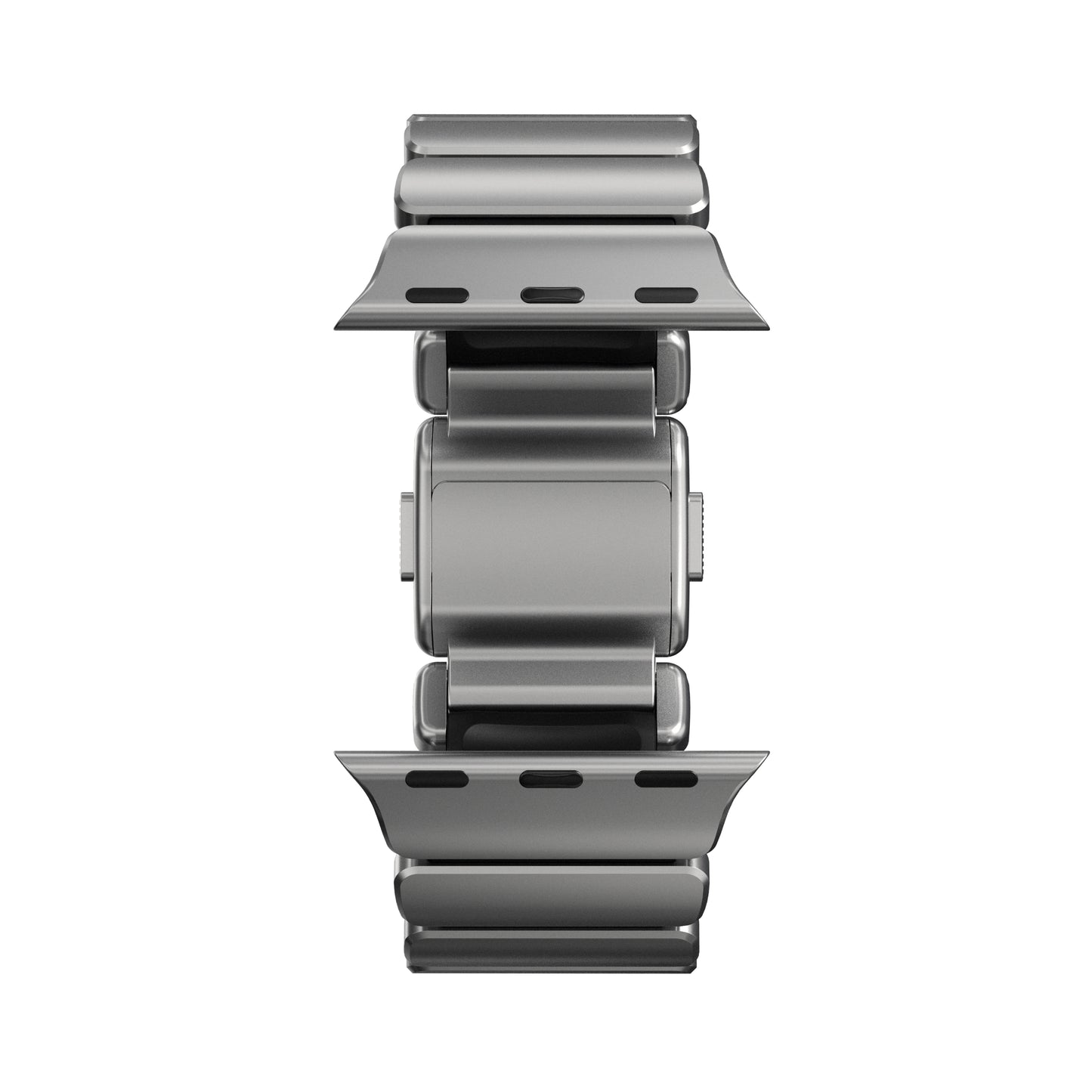 Řemínek pro Apple Watch 45/46/49 mm Nomad Stratos Band FKM - stříbrný - iSTYLE.cz