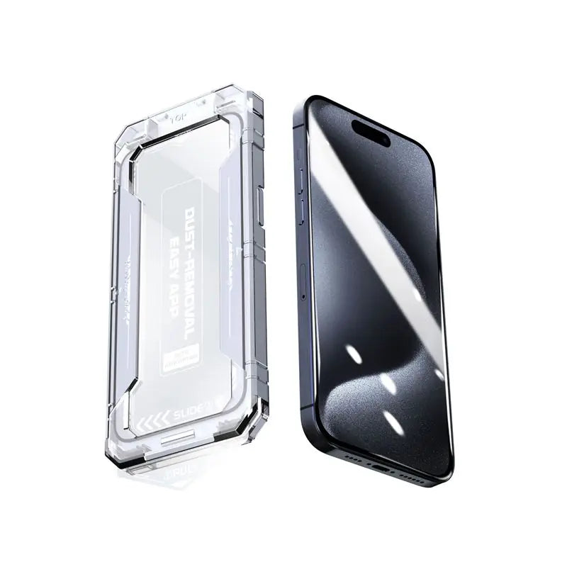 Ochranné sklo pro iPhone 15 Mobile Origin Yellow Screen Guard s aplikátorem - iSTYLE.cz