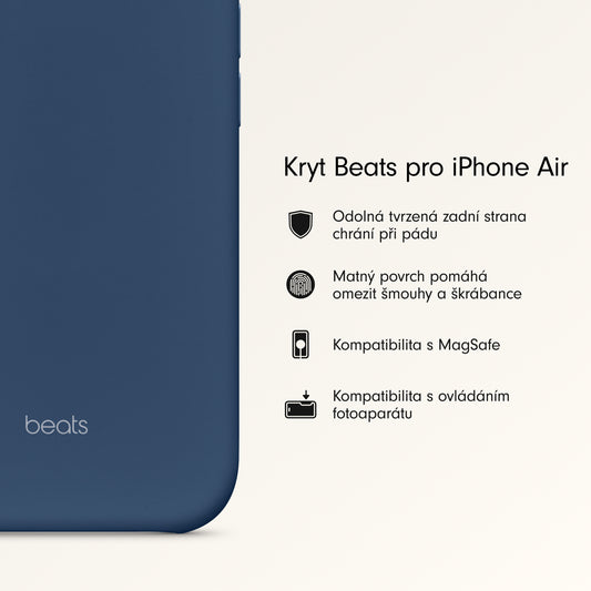 Kryt pro iPhone Air Beats s MagSafe a ovladačem fotoaparátu - hlubinně modrý - iSTYLE CZ