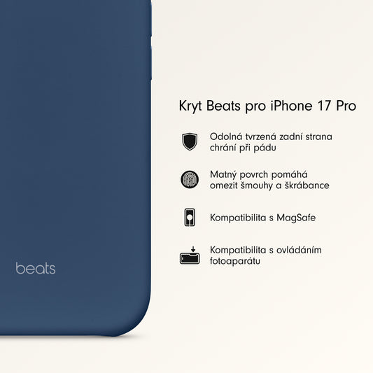 Kryt pro iPhone 17 Pro Beats s MagSafe a ovladačem fotoaparátu - hlubinně modrý - iSTYLE CZ