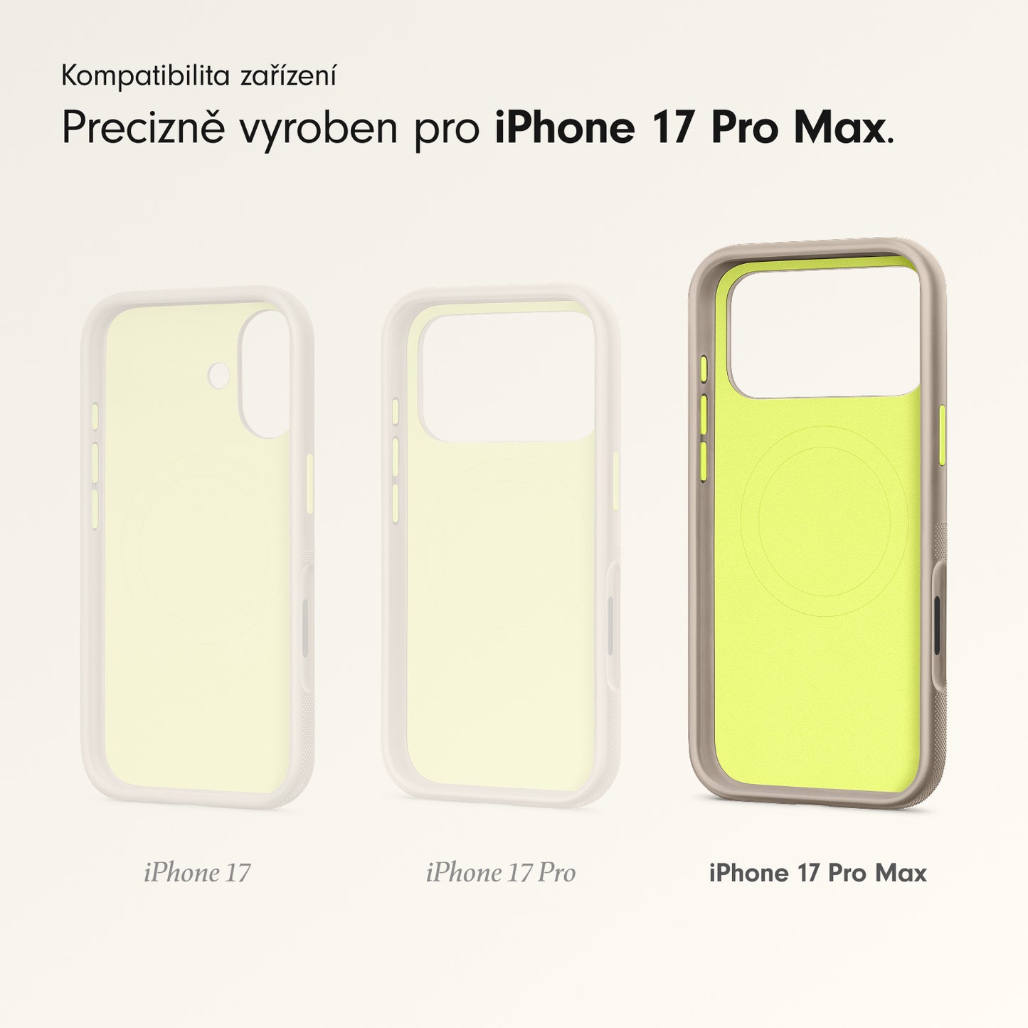 Odolný kryt pro iPhone 17 Pro Max Beats s MagSafe a ovladačem fotoaparátu - alpsky šedý - iSTYLE CZ