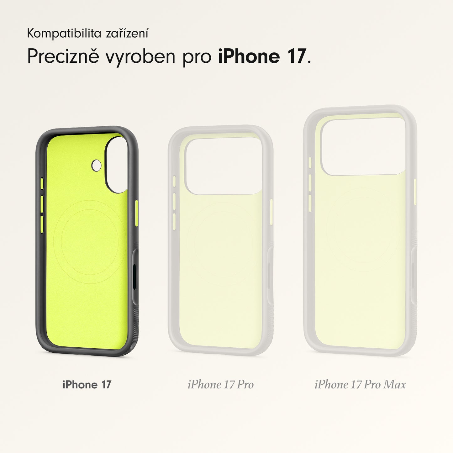 Odolný kryt pro iPhone 17 Beats s MagSafe a ovladačem fotoaparátu - everest černý - iSTYLE CZ
