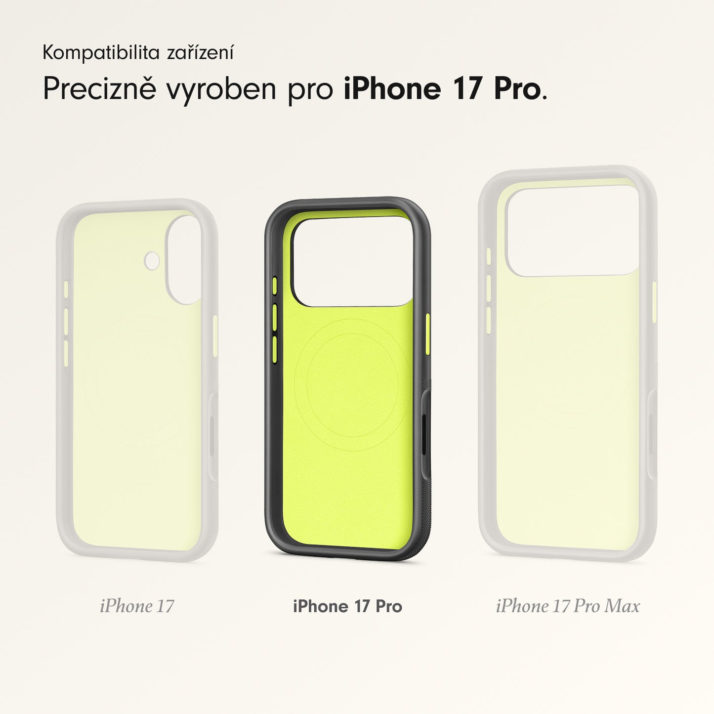 Odolný kryt pro iPhone 17 Beats Pro s MagSafe a ovladačem fotoaparátu - everest černý - iSTYLE CZ