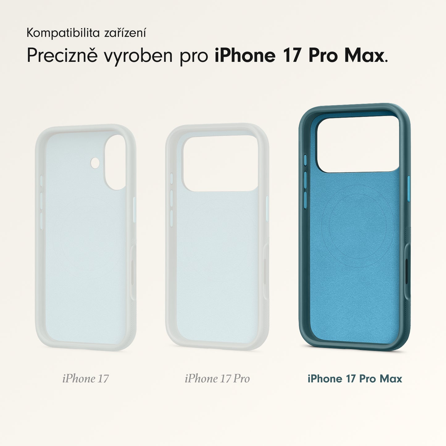 Odolný kryt pro iPhone 17 Pro Max Beats s MagSafe a ovladačem fotoaparátu - rocky modrý - iSTYLE CZ