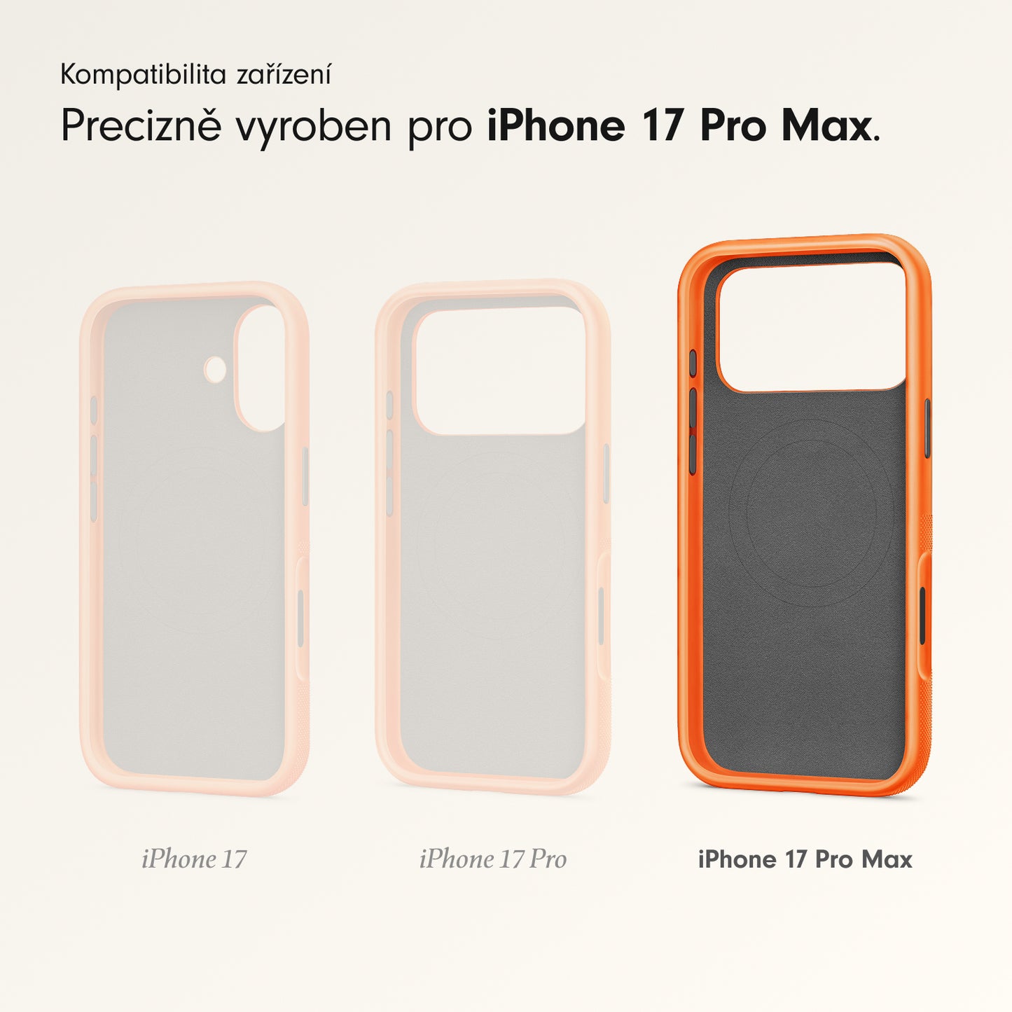 Odolný kryt iPhone 17 Pro Max Beats s MagSafe a ovladačem fotoaparátu - sierra oranžový - iSTYLE CZ