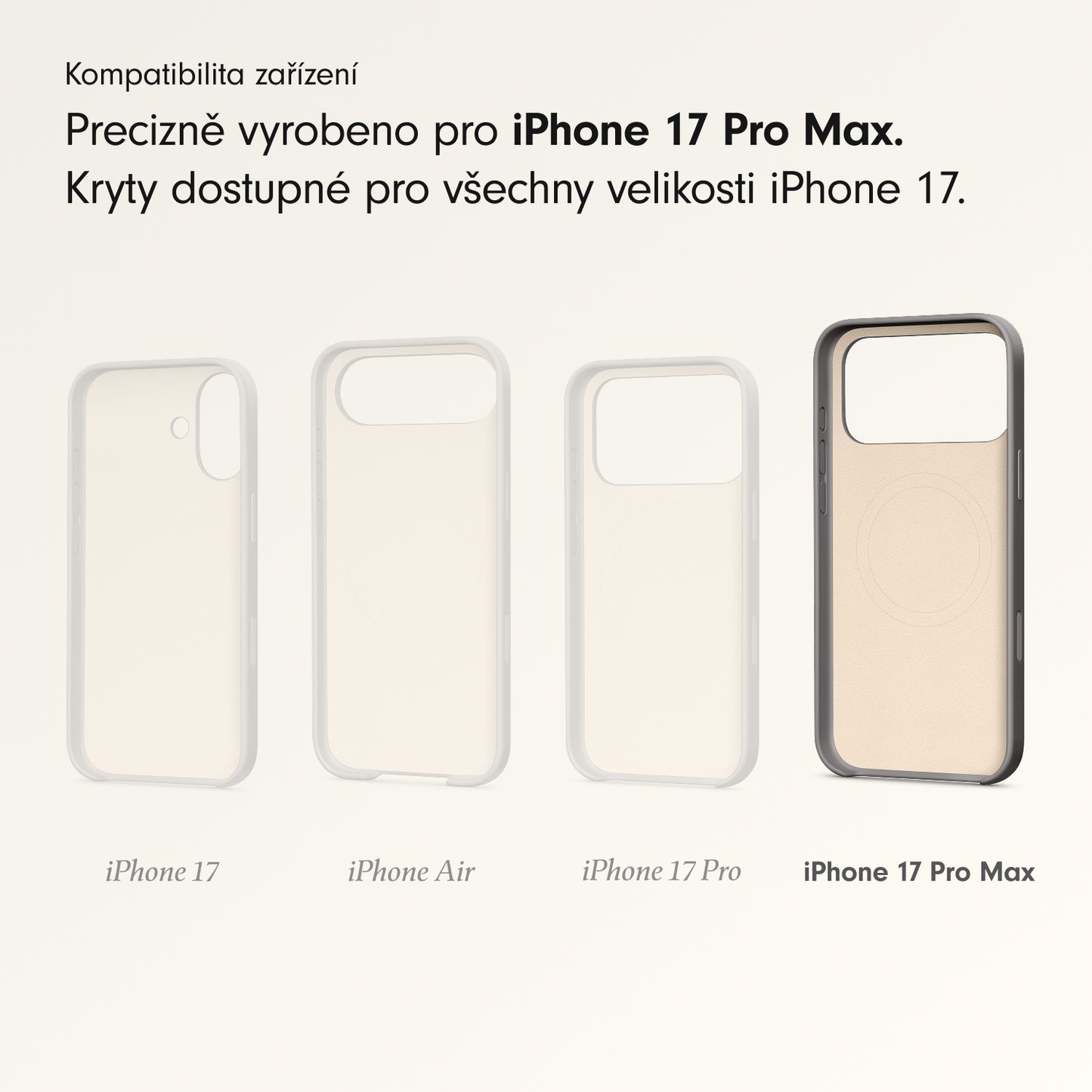 Kryt pro iPhone 17 Pro Max Beats s MagSafe a ovladačem fotoaparátu - granitově šedý - iSTYLE CZ