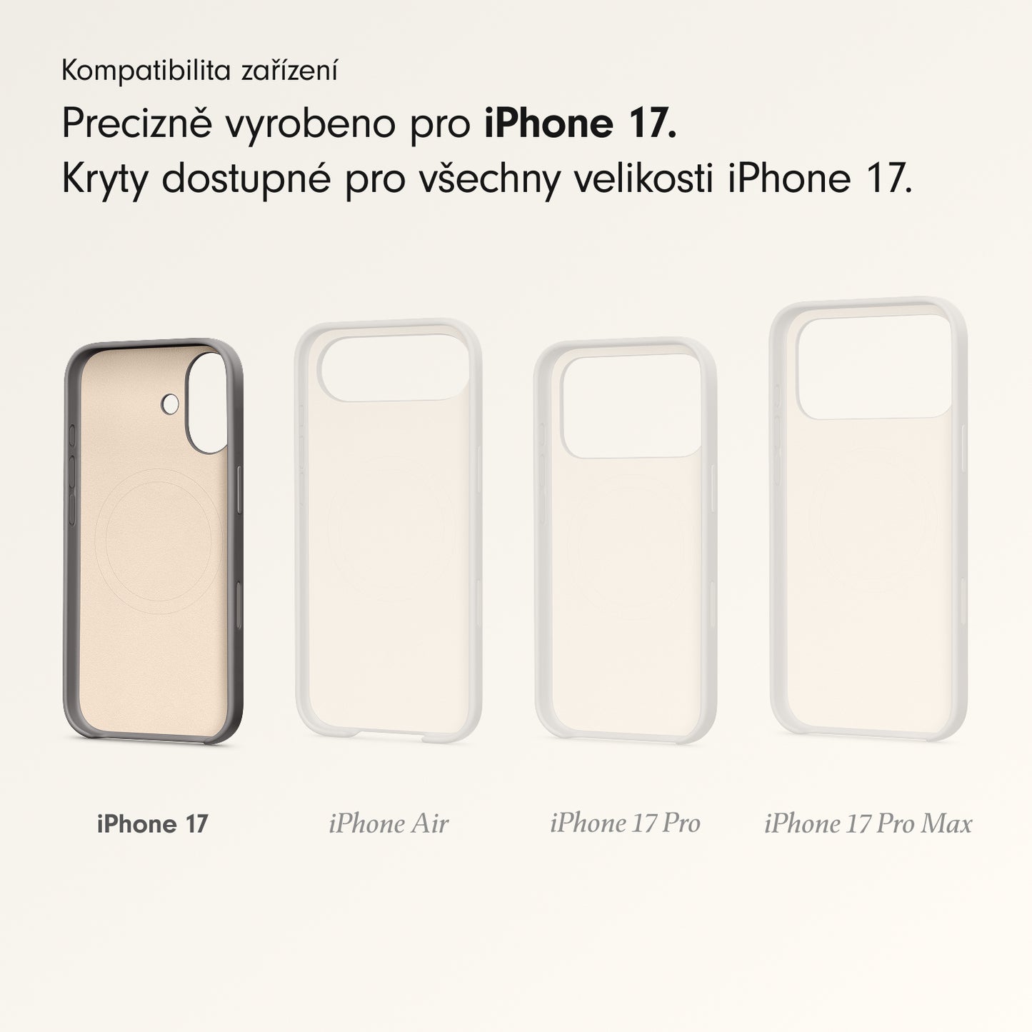 Kryt pro iPhone 17 Beats s MagSafe a ovladačem fotoaparátu - granitově šedý - iSTYLE CZ