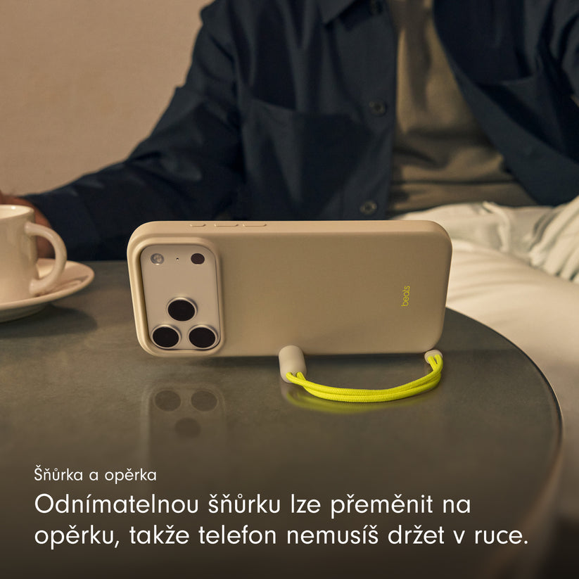 Kryt se stojánkem pro iPhone 17 Pro Max Beats s MagSafe a ovladačem fotoaparátu - vápencově šedý - iSTYLE CZ