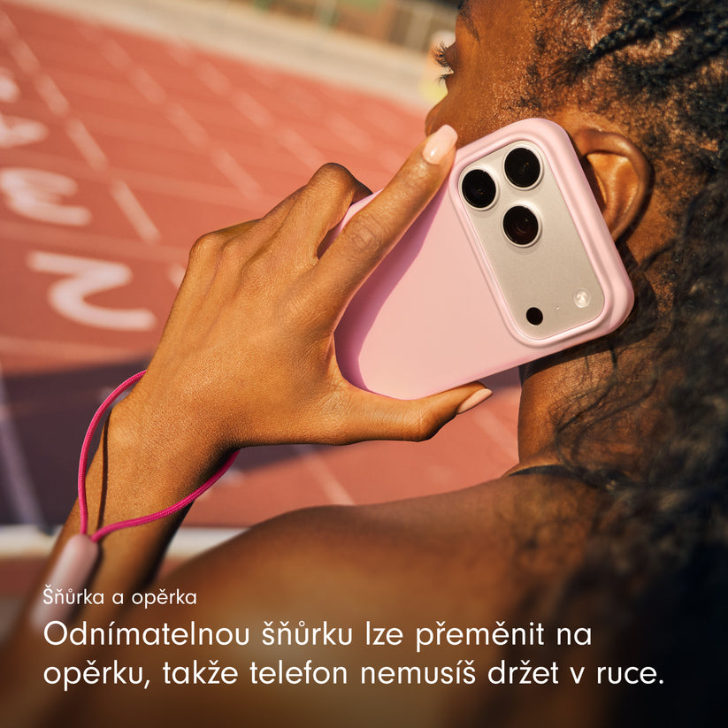 Kryt se stojánkem pro iPhone 17 Pro Max Beats s MagSafe a ovladačem fotoaparátu - oblázkově růžový - iSTYLE CZ