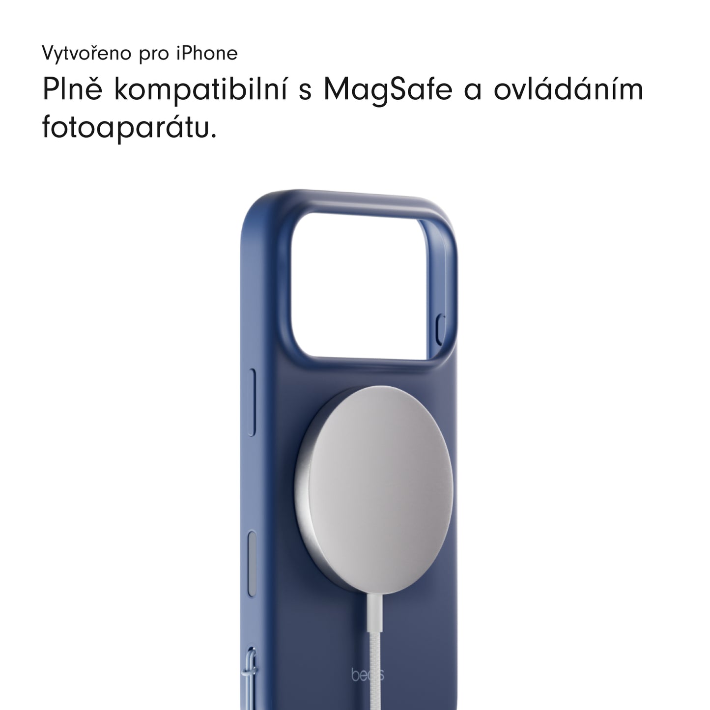 Kryt se stojánkem pro iPhone 17 Pro Beats s MagSafe a ovladačem fotoaparátu - hlubinně modrý - iSTYLE CZ
