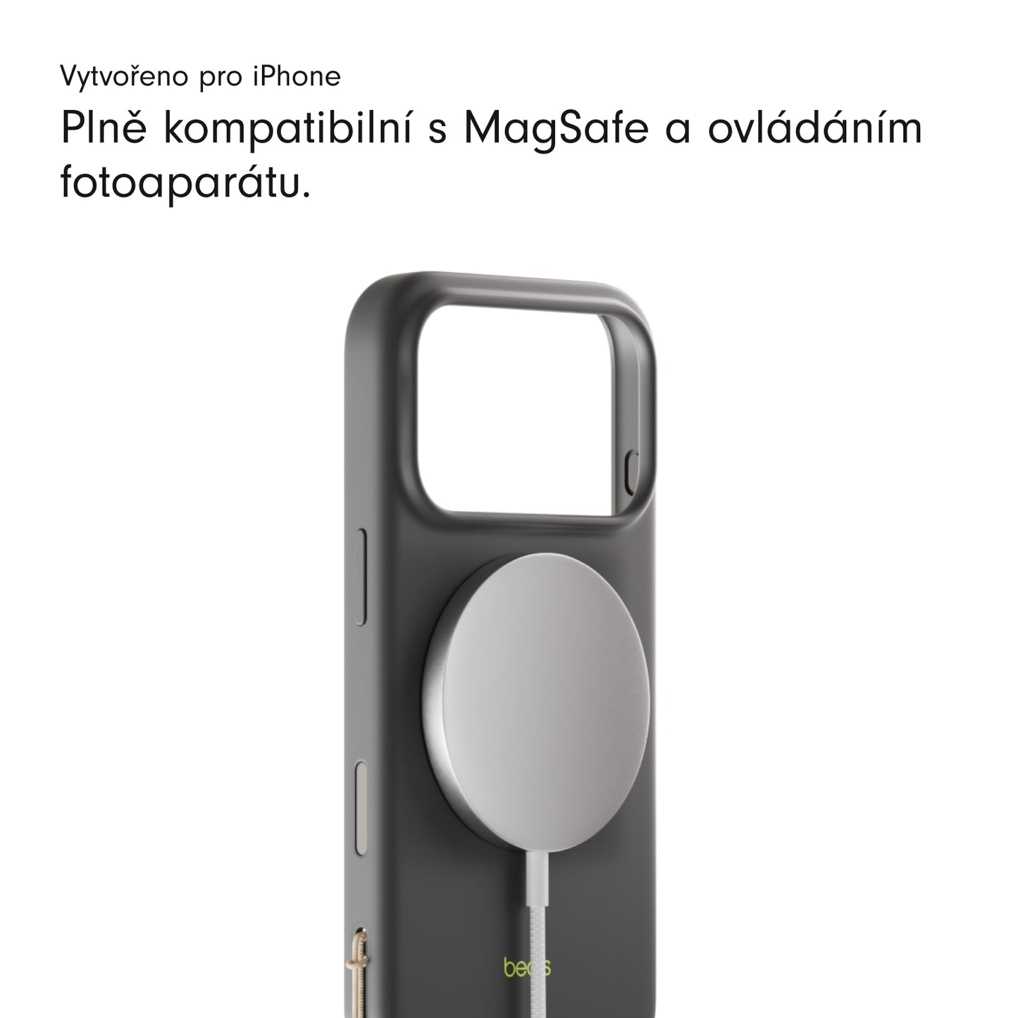 Kryt se stojánkem pro iPhone 17 Pro Max Beats s MagSafe a ovladačem fotoaparátu - granitově šedý - iSTYLE CZ
