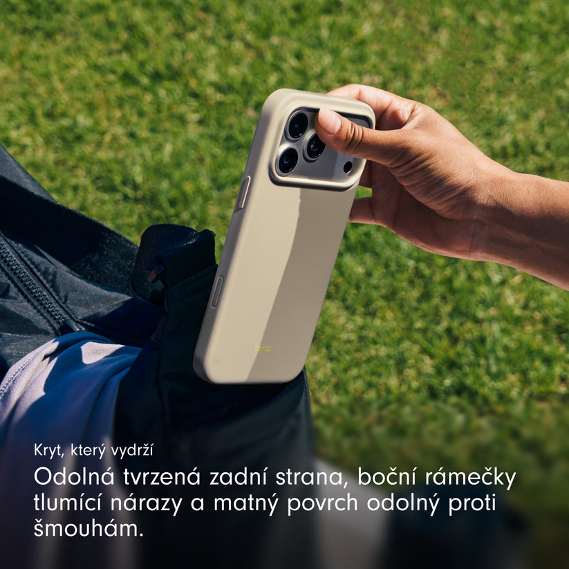 Kryt pro iPhone 17 Pro Beats s MagSafe a ovladačem fotoaparátu - vápencově šedý - iSTYLE CZ