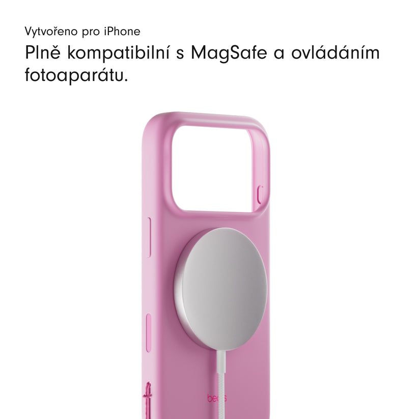 Kryt se stojánkem pro iPhone 17 Pro Max Beats s MagSafe a ovladačem fotoaparátu - oblázkově růžový - iSTYLE CZ