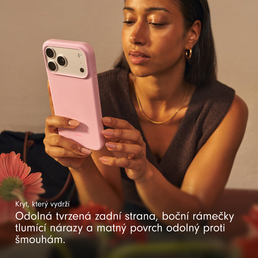 Kryt pro iPhone 17 Pro Max Beats s MagSafe a ovladačem fotoaparátu - oblázkově růžový - iSTYLE CZ