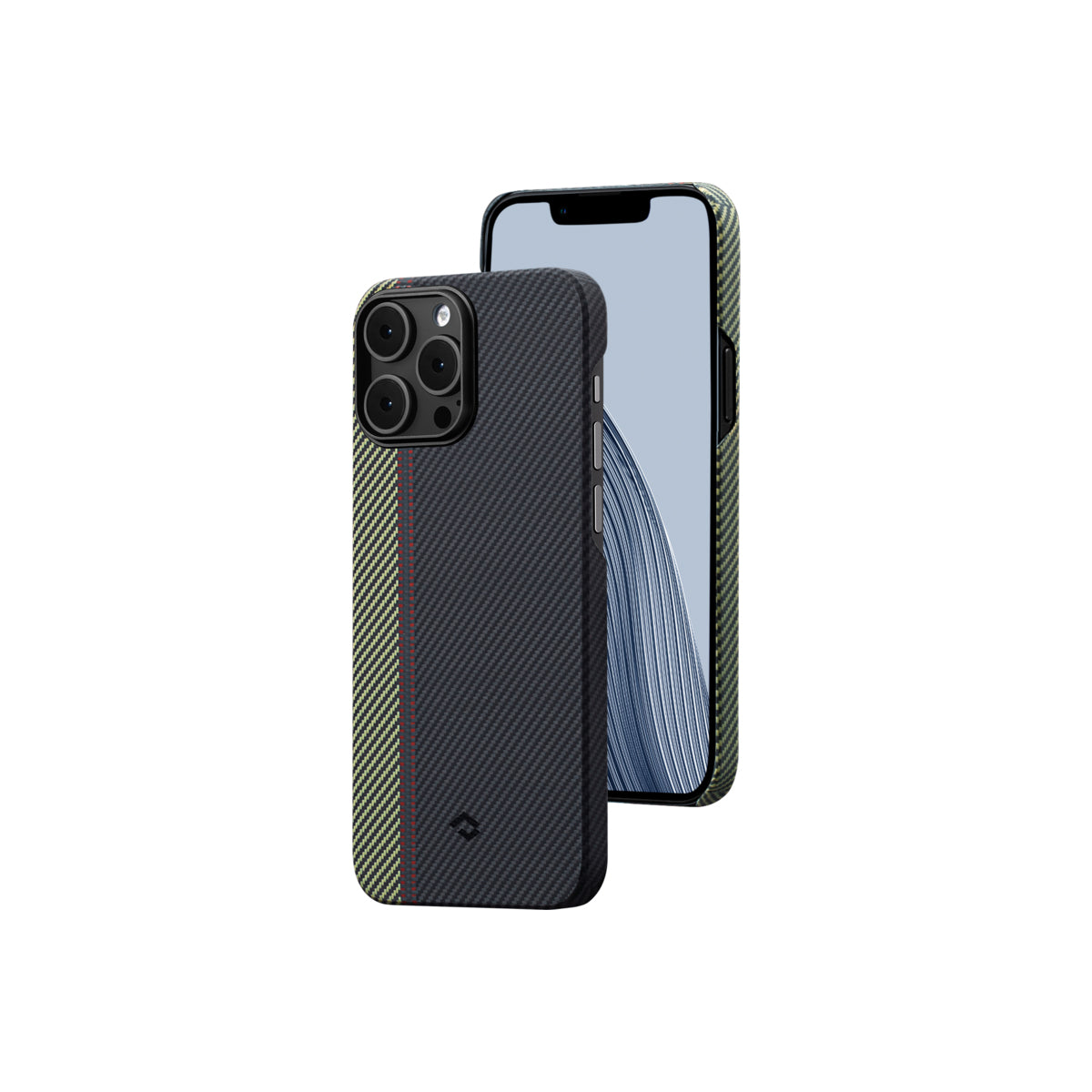 Kryt na iPhone 14 Pro Pitaka Fusion Weaving MagEZ Case 3 - vícebarevný - iSTYLE CZ