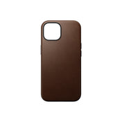 Kožený kryt pro iPhone 15 Plus Nomad Modern - hnědý - iSTYLE CZ