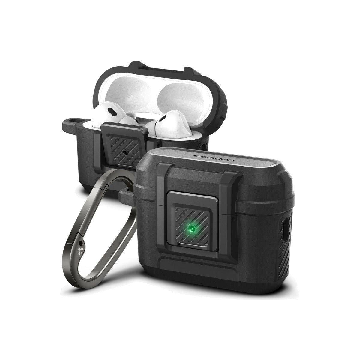 Obal pro AirPods Pro 2. gen Spigen Lock Fit - černý - iSTYLE CZ