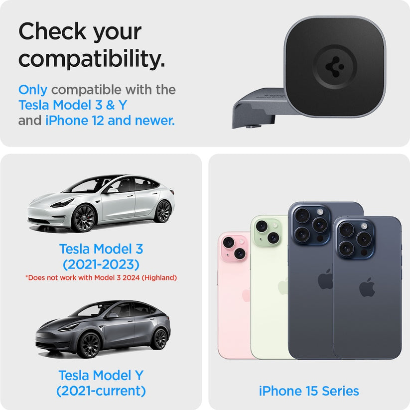 MagSafe držák Spigen Tesla OneTap MagSafe Car Mount - černá - iSTYLE CZ