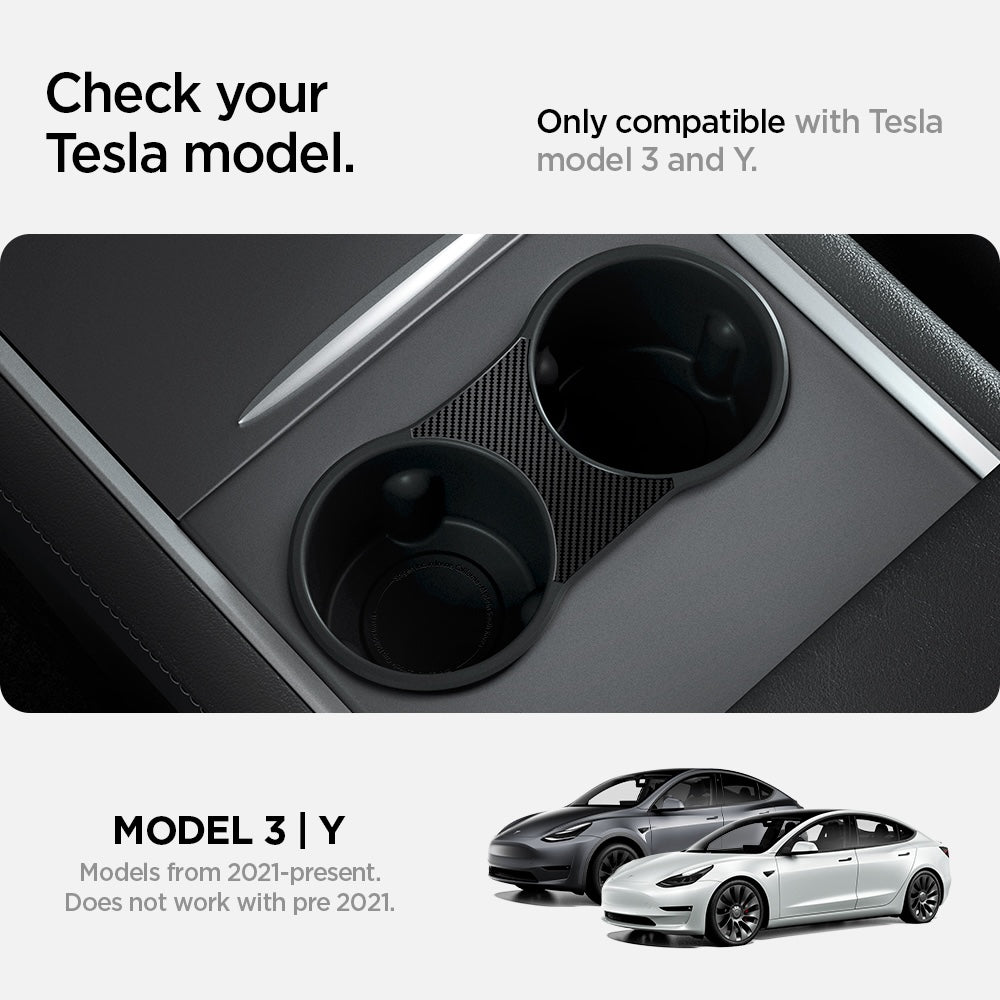 Držák nápojů Spigen Tesla Center Console Cup Holder Insert - černý - iSTYLE CZ